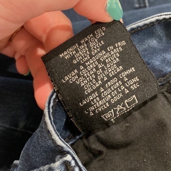 Seven7 Slimming‎ Skinny Jeans y2k with sparkly sequins on back pockets - Picture 8 of 9